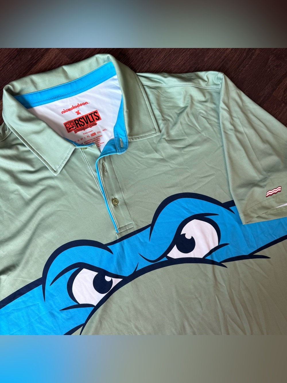 RSVLTS X Nickelodeon Teenage Mutant Ninja Turtles Leonardo Polo Men's 2XL